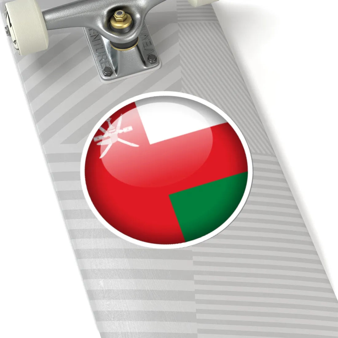 Flag orb Oman (Oman) STICKER Vinyl Kiss-Cut Decal - The Sticker Space