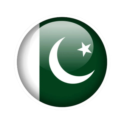 Flag orb Pakistan (Pakistan) STICKER Vinyl Kiss-Cut Decal 2 Inch White - The Sticker Space