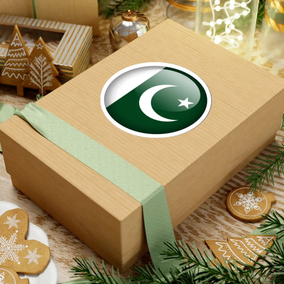 Flag orb Pakistan (Pakistan) STICKER Vinyl Kiss-Cut Decal - The Sticker Space