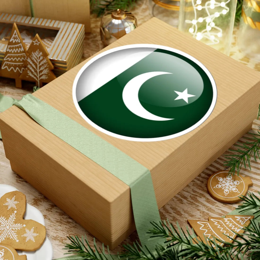 Flag orb Pakistan (Pakistan) STICKER Vinyl Kiss-Cut Decal - The Sticker Space