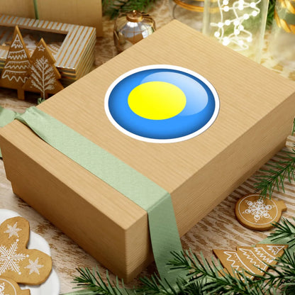 Flag orb Palau (Palau) STICKER Vinyl Kiss-Cut Decal - The Sticker Space