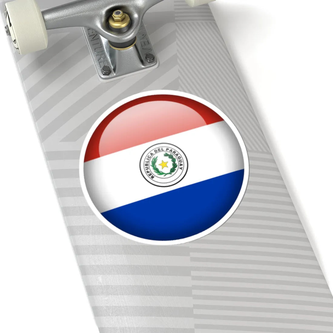 Flag orb Paraguay (Paraguay) STICKER Vinyl Kiss-Cut Decal - The Sticker Space