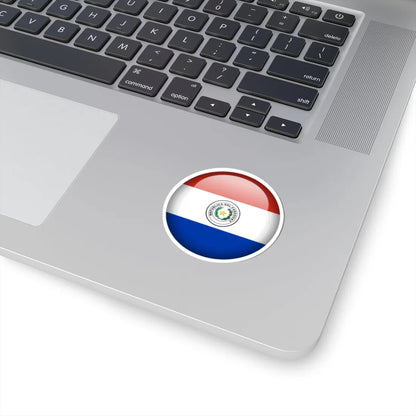Flag orb Paraguay (Paraguay) STICKER Vinyl Kiss-Cut Decal - The Sticker Space
