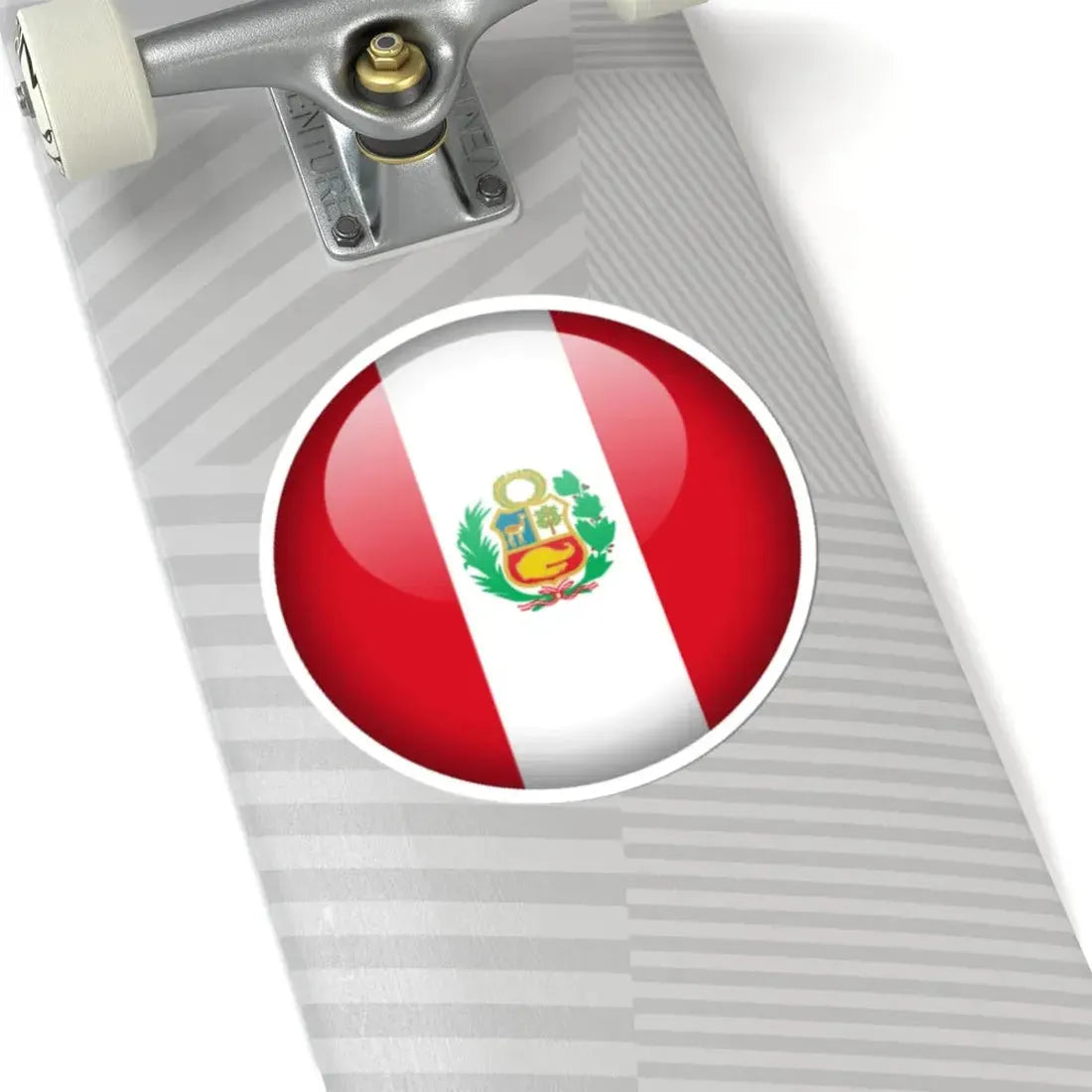 Flag orb Peru (Peru) STICKER Vinyl Kiss-Cut Decal - The Sticker Space