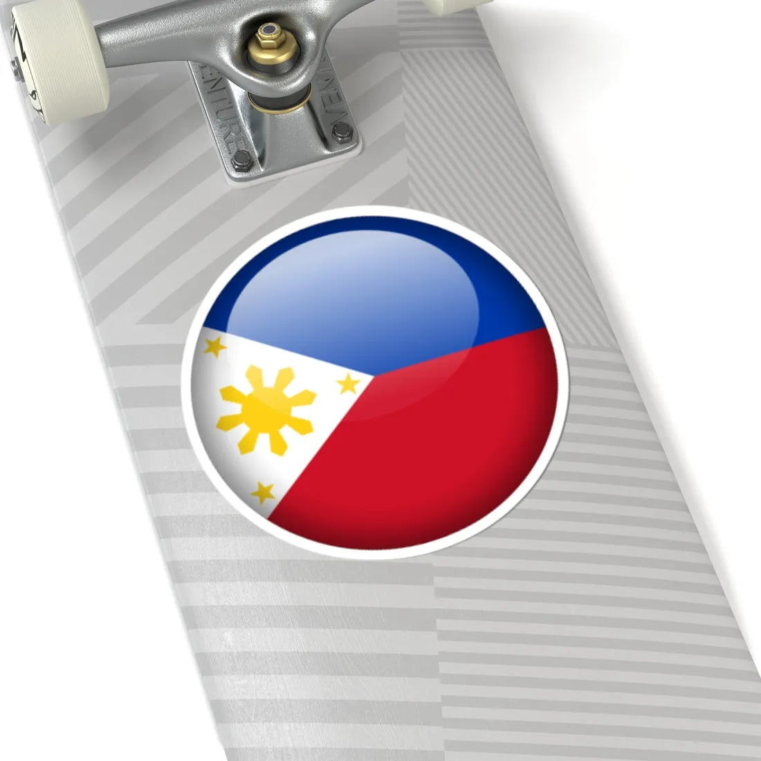 Flag orb Philippines (Philippines) STICKER Vinyl Kiss-Cut Decal - The Sticker Space