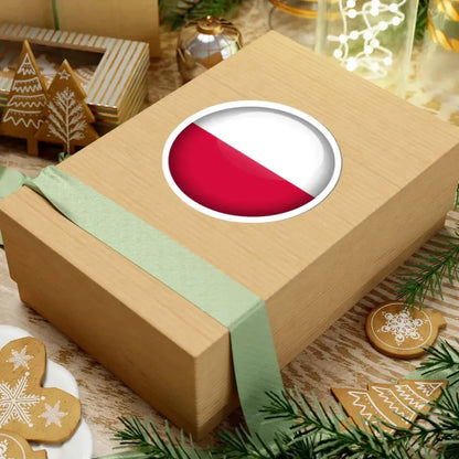 Flag orb Poland (Poland) STICKER Vinyl Kiss-Cut Decal - The Sticker Space