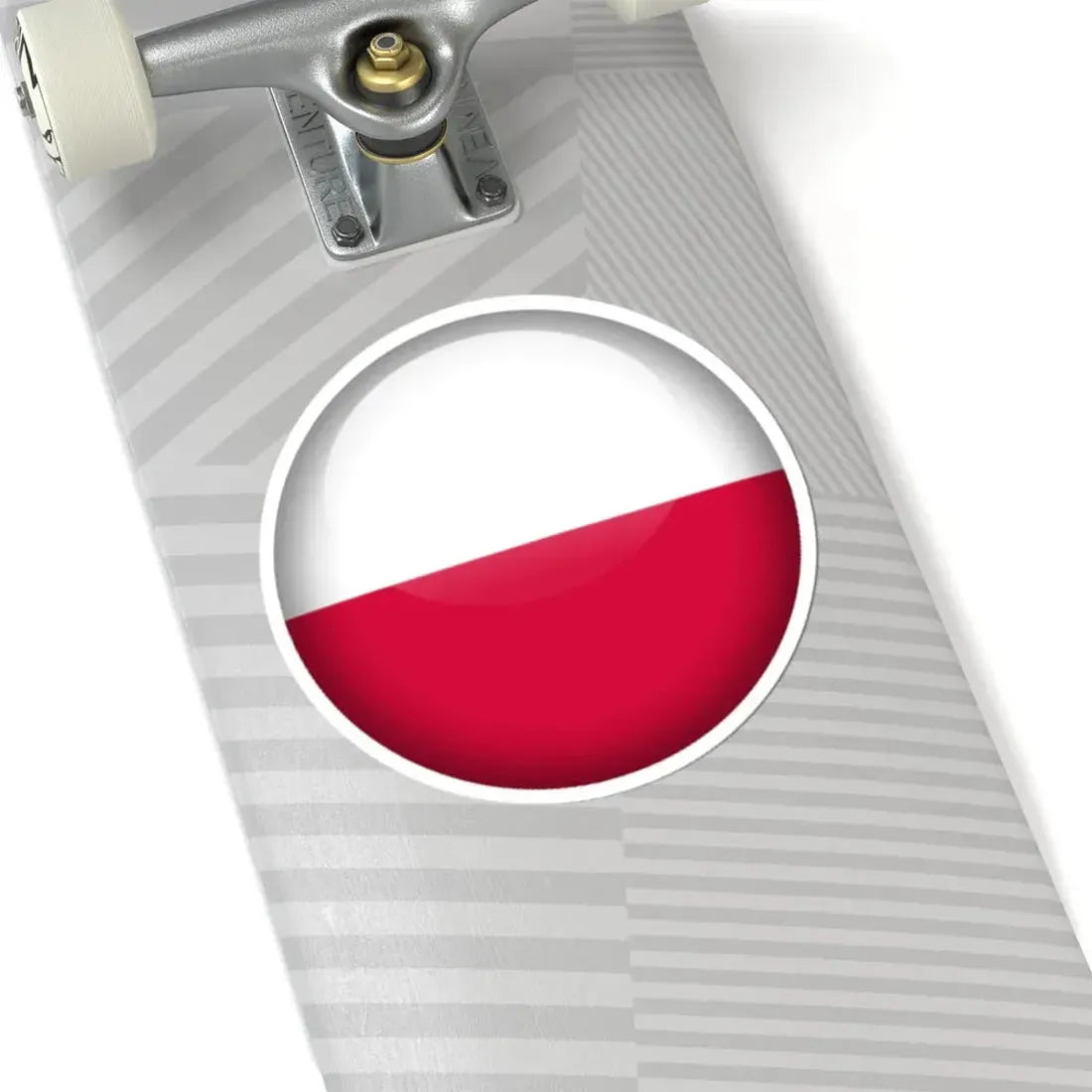 Flag orb Poland (Poland) STICKER Vinyl Kiss-Cut Decal - The Sticker Space