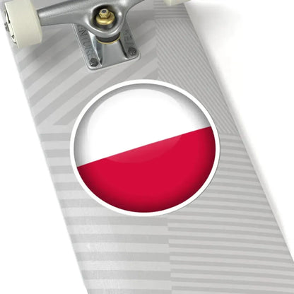 Flag orb Poland (Poland) STICKER Vinyl Kiss-Cut Decal - The Sticker Space