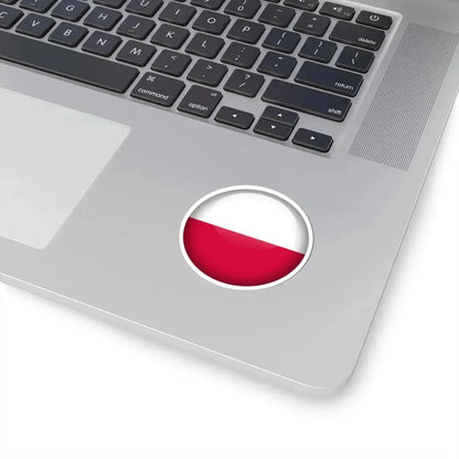 Flag orb Poland (Poland) STICKER Vinyl Kiss-Cut Decal - The Sticker Space