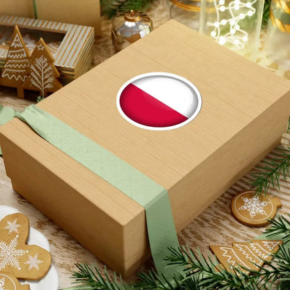 Flag orb Poland (Poland) STICKER Vinyl Kiss-Cut Decal - The Sticker Space