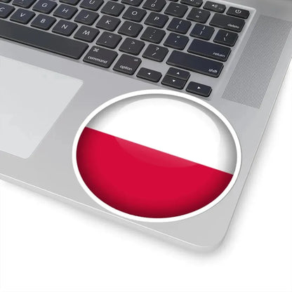 Flag orb Poland (Poland) STICKER Vinyl Kiss-Cut Decal - The Sticker Space