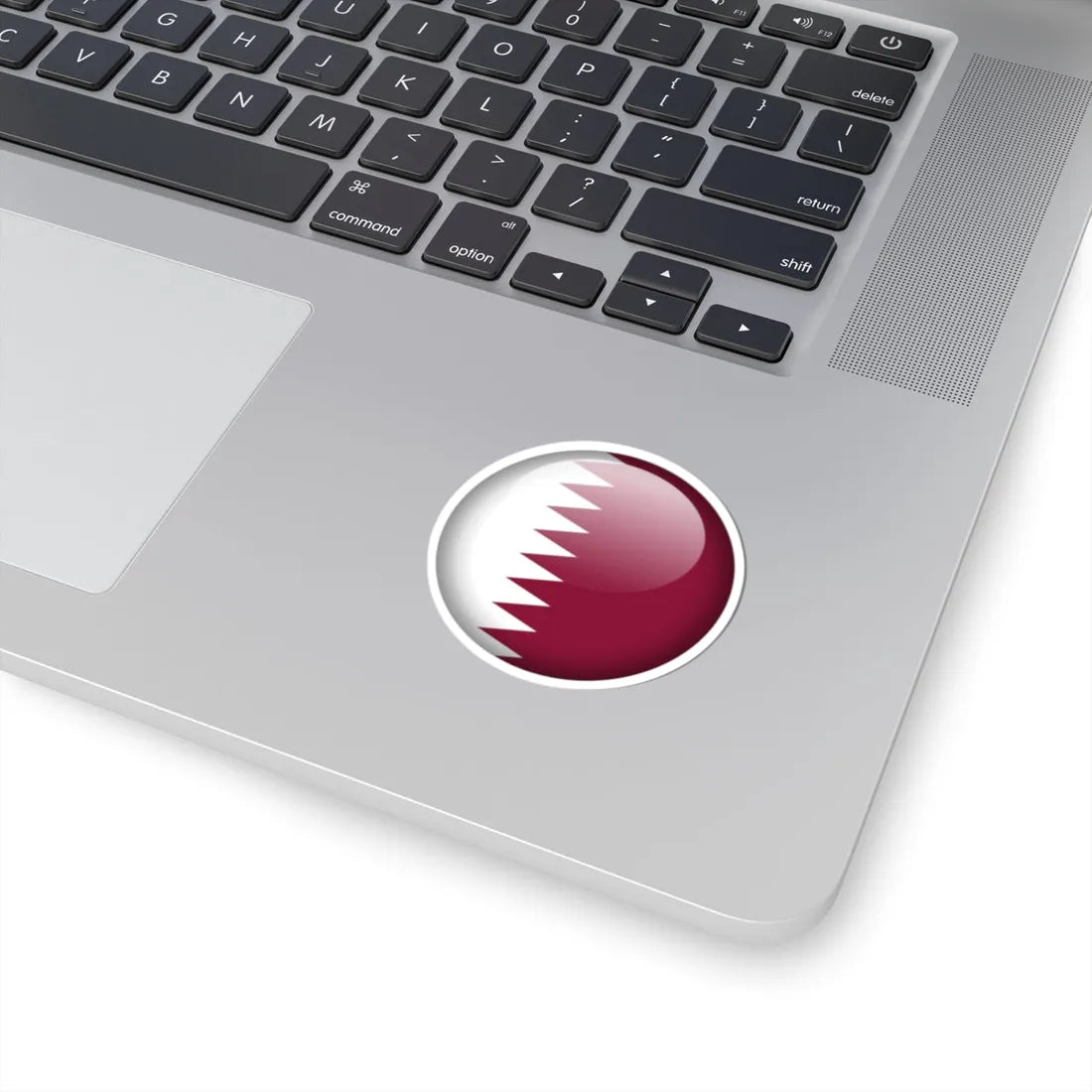 Flag orb Qatar (Qatar) STICKER Vinyl Kiss-Cut Decal - The Sticker Space