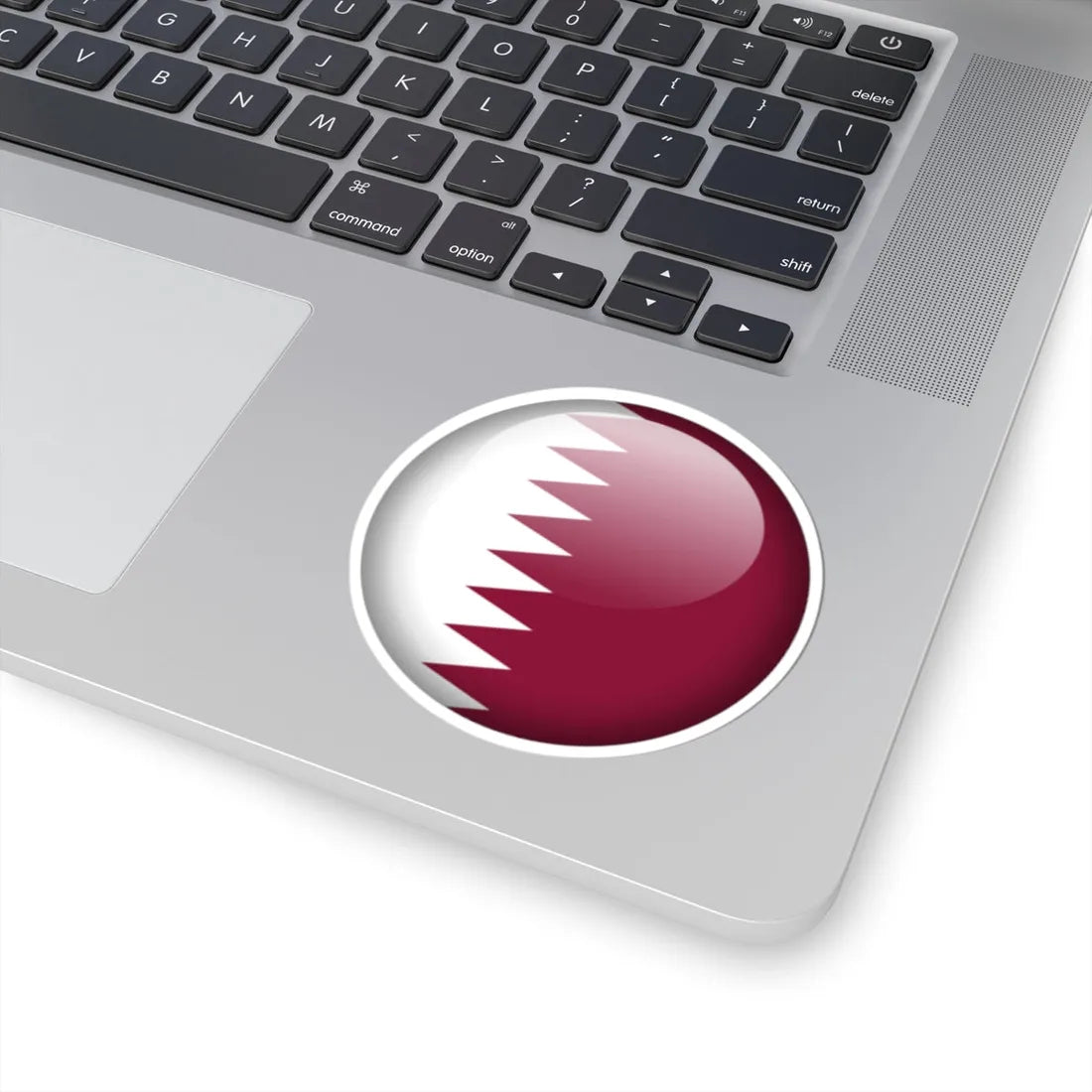 Flag orb Qatar (Qatar) STICKER Vinyl Kiss-Cut Decal - The Sticker Space