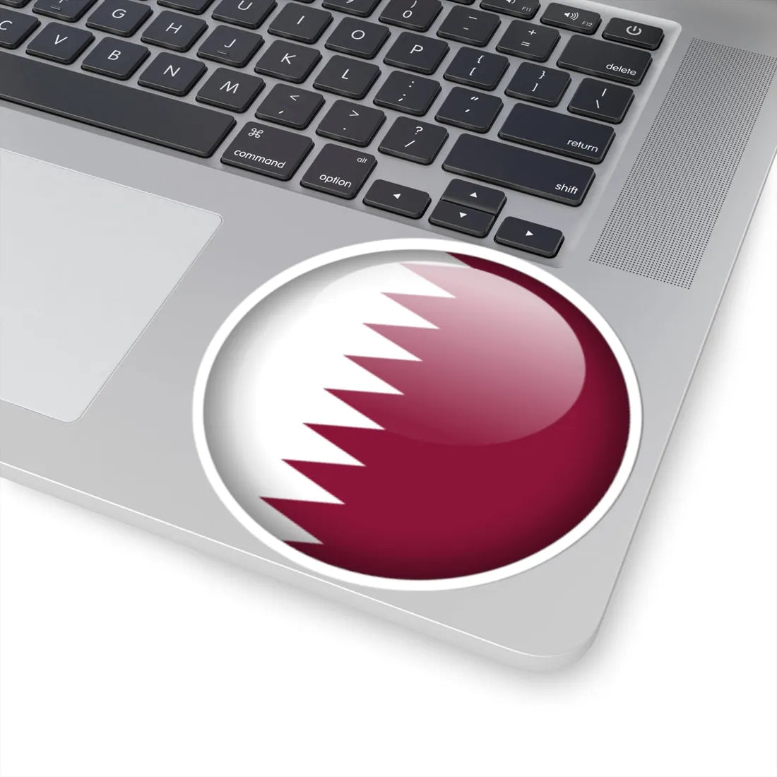 Flag orb Qatar (Qatar) STICKER Vinyl Kiss-Cut Decal - The Sticker Space