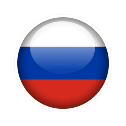 Flag orb Russia (Russia) STICKER Vinyl Kiss-Cut Decal 2 Inch White - The Sticker Space