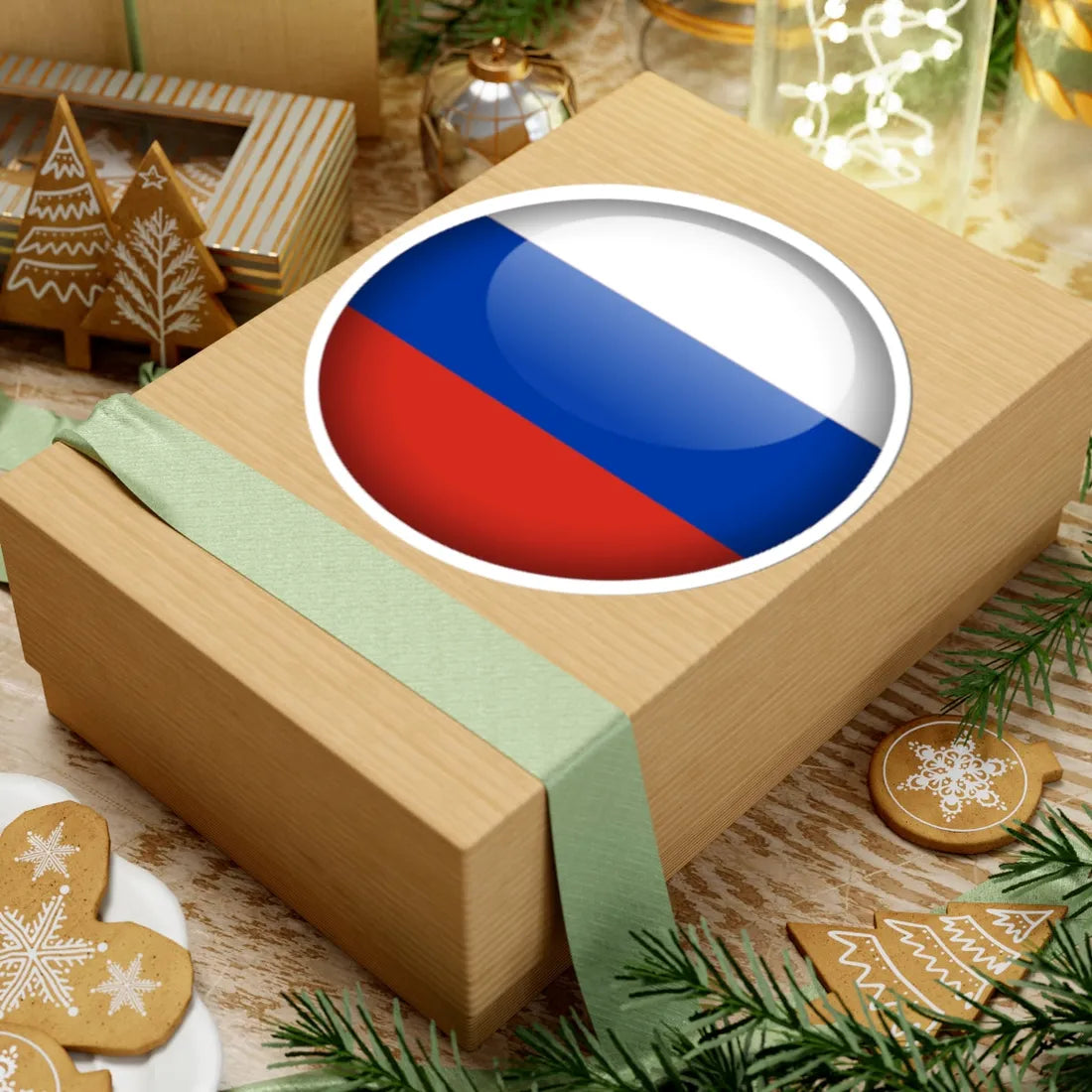 Flag orb Russia (Russia) STICKER Vinyl Kiss-Cut Decal - The Sticker Space