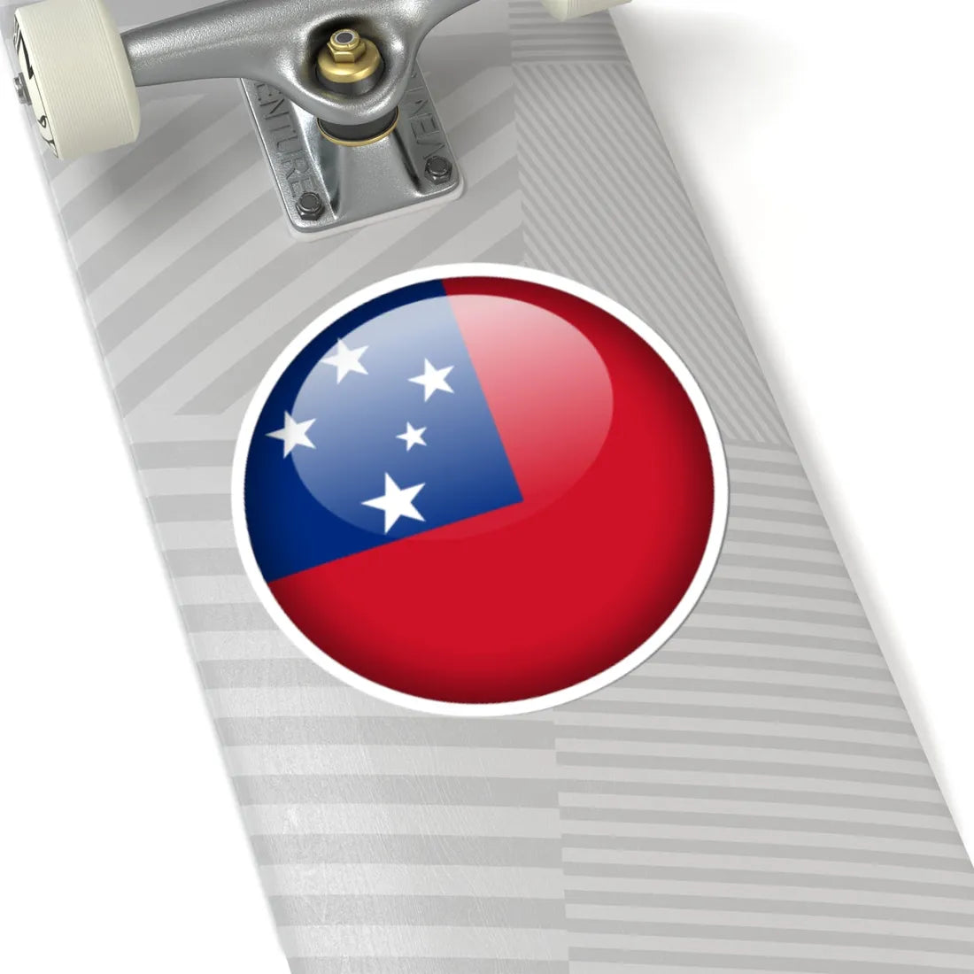 Flag orb Samoa (Samoa) STICKER Vinyl Kiss-Cut Decal - The Sticker Space