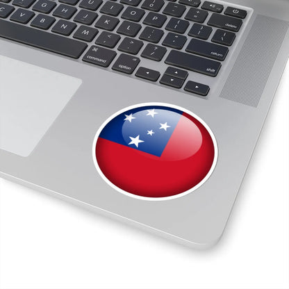 Flag orb Samoa (Samoa) STICKER Vinyl Kiss-Cut Decal - The Sticker Space
