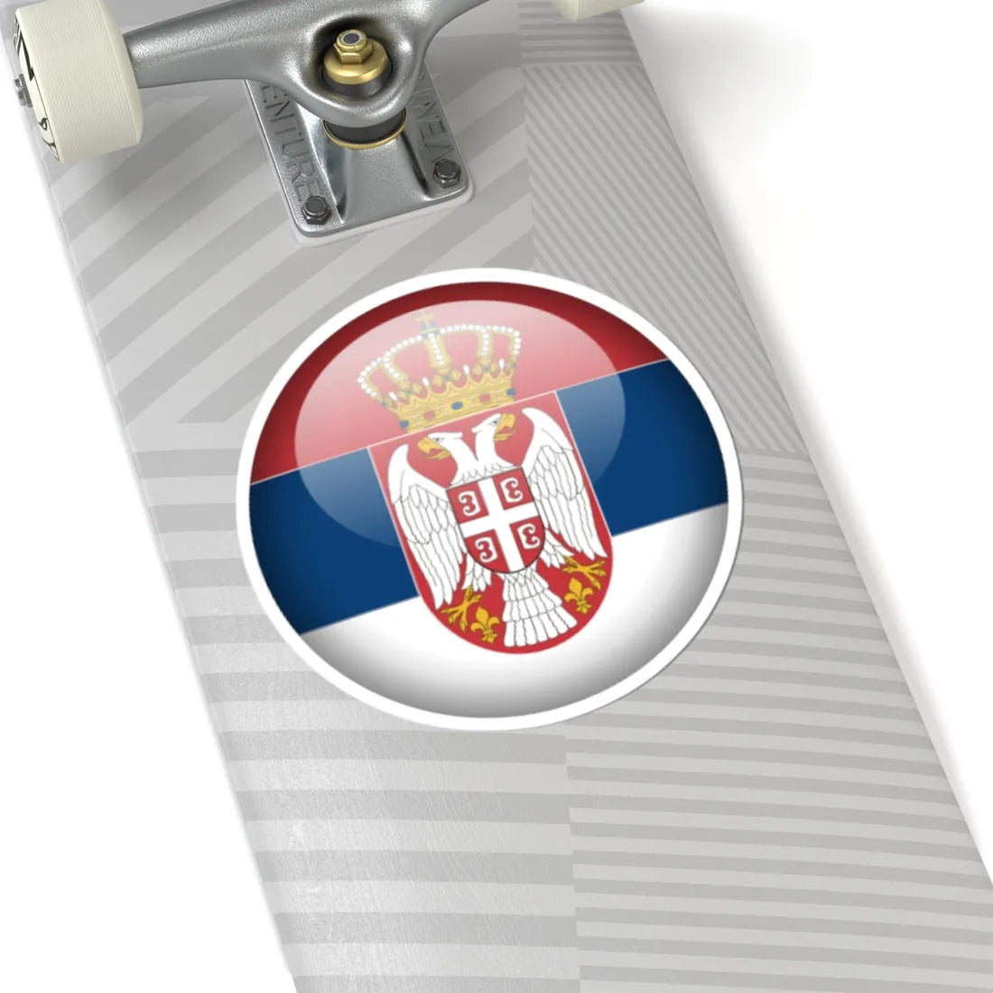 Flag orb Serbia (Serbia) STICKER Vinyl Kiss-Cut Decal - The Sticker Space
