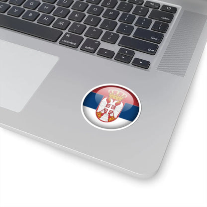 Flag orb Serbia (Serbia) STICKER Vinyl Kiss-Cut Decal - The Sticker Space