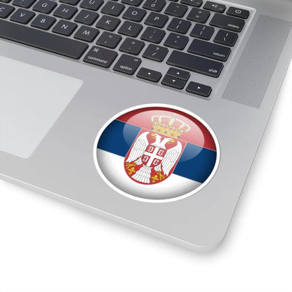 Flag orb Serbia (Serbia) STICKER Vinyl Kiss-Cut Decal - The Sticker Space