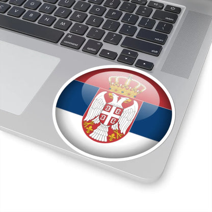 Flag orb Serbia (Serbia) STICKER Vinyl Kiss-Cut Decal - The Sticker Space