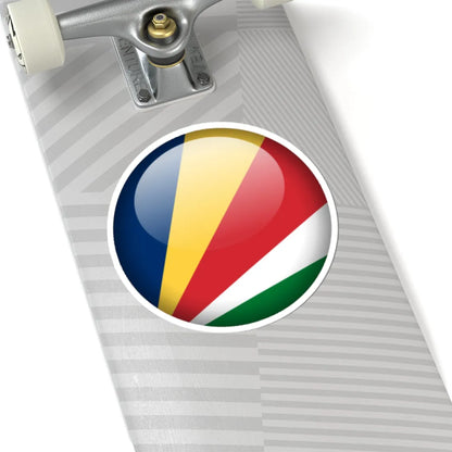 Flag orb Seychelles (Seychelles) STICKER Vinyl Kiss-Cut Decal - The Sticker Space