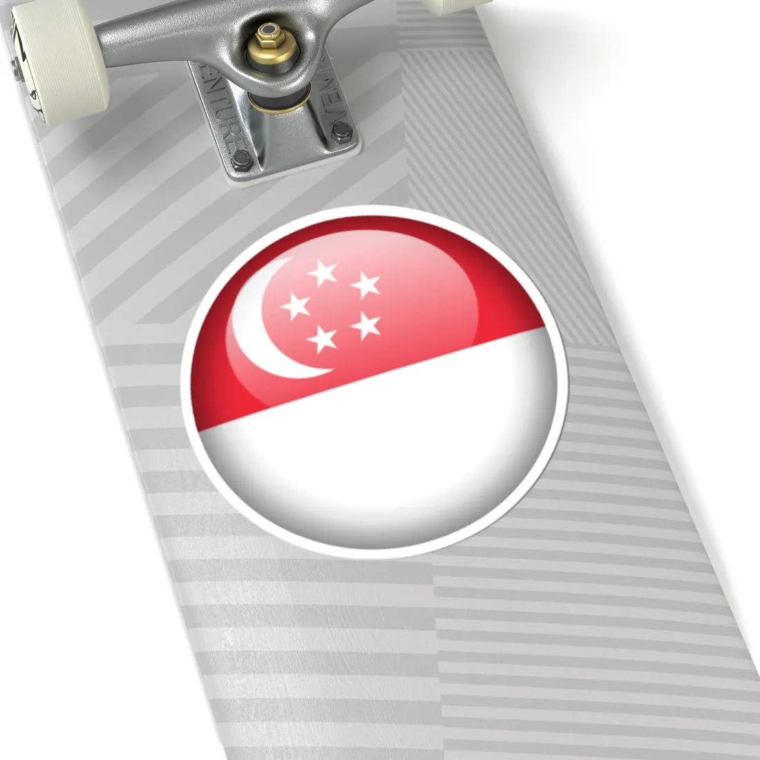 Flag orb Singapore (Singapore) STICKER Vinyl Kiss-Cut Decal - The Sticker Space