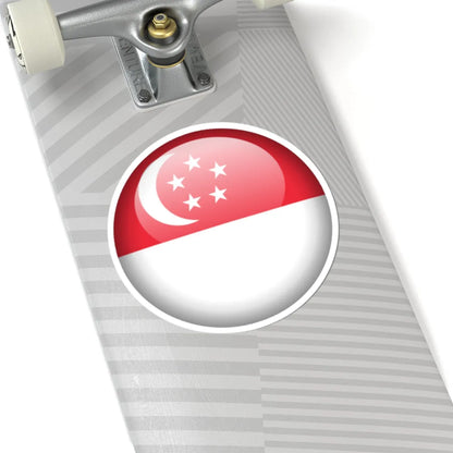 Flag orb Singapore (Singapore) STICKER Vinyl Kiss-Cut Decal - The Sticker Space