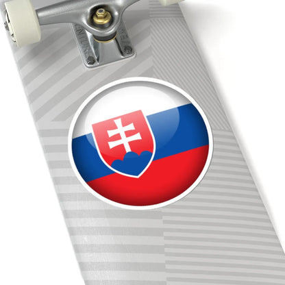 Flag Orb Slovakia (Slovakia) STICKER Vinyl Kiss-Cut Decal - The Sticker Space