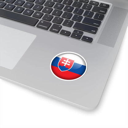 Flag Orb Slovakia (Slovakia) STICKER Vinyl Kiss-Cut Decal - The Sticker Space