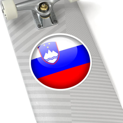 Flag orb Slovenia (Slovenia) STICKER Vinyl Kiss-Cut Decal - The Sticker Space