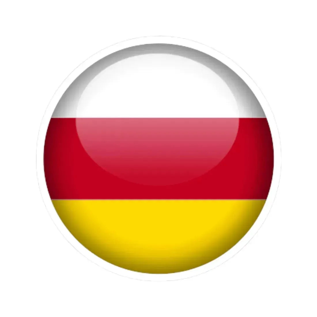 Flag orb South Ossetia STICKER Vinyl Kiss-Cut Decal - The Sticker Space