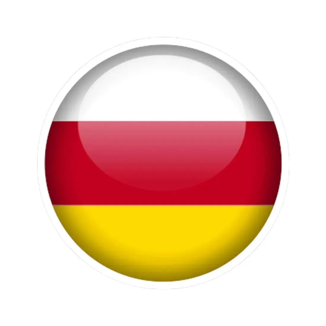 Flag orb South Ossetia STICKER Vinyl Kiss-Cut Decal - The Sticker Space