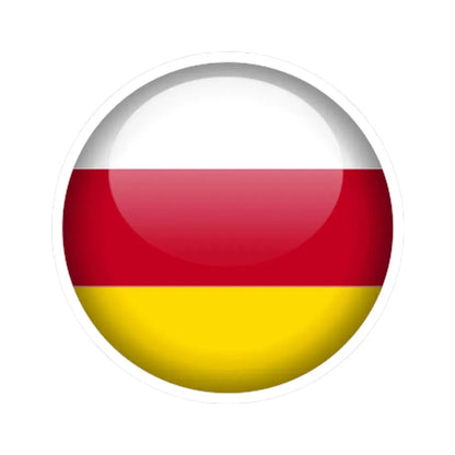 Flag orb South Ossetia STICKER Vinyl Kiss-Cut Decal - The Sticker Space