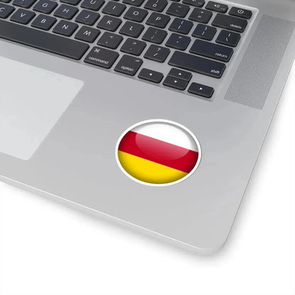 Flag orb South Ossetia STICKER Vinyl Kiss-Cut Decal - The Sticker Space