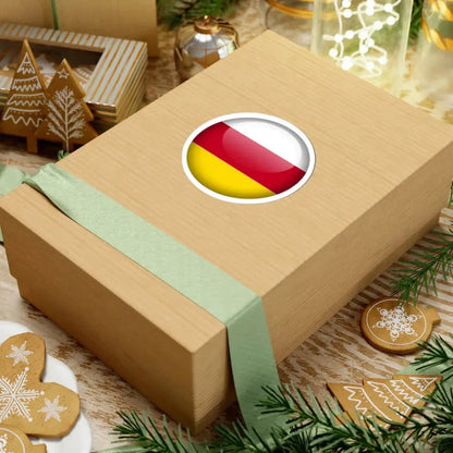 Flag orb South Ossetia STICKER Vinyl Kiss-Cut Decal - The Sticker Space