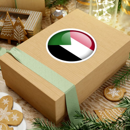 Flag orb Sudan (Sudan) STICKER Vinyl Kiss-Cut Decal - The Sticker Space