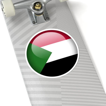 Flag orb Sudan (Sudan) STICKER Vinyl Kiss-Cut Decal - The Sticker Space