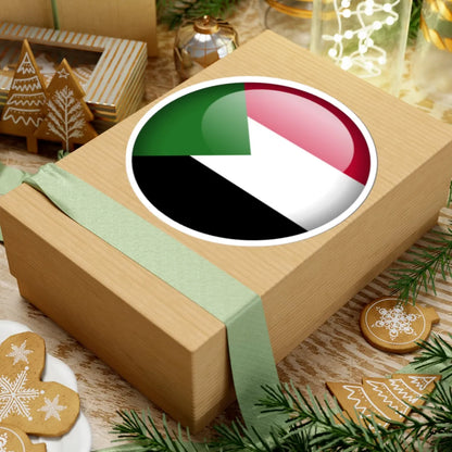 Flag orb Sudan (Sudan) STICKER Vinyl Kiss-Cut Decal - The Sticker Space
