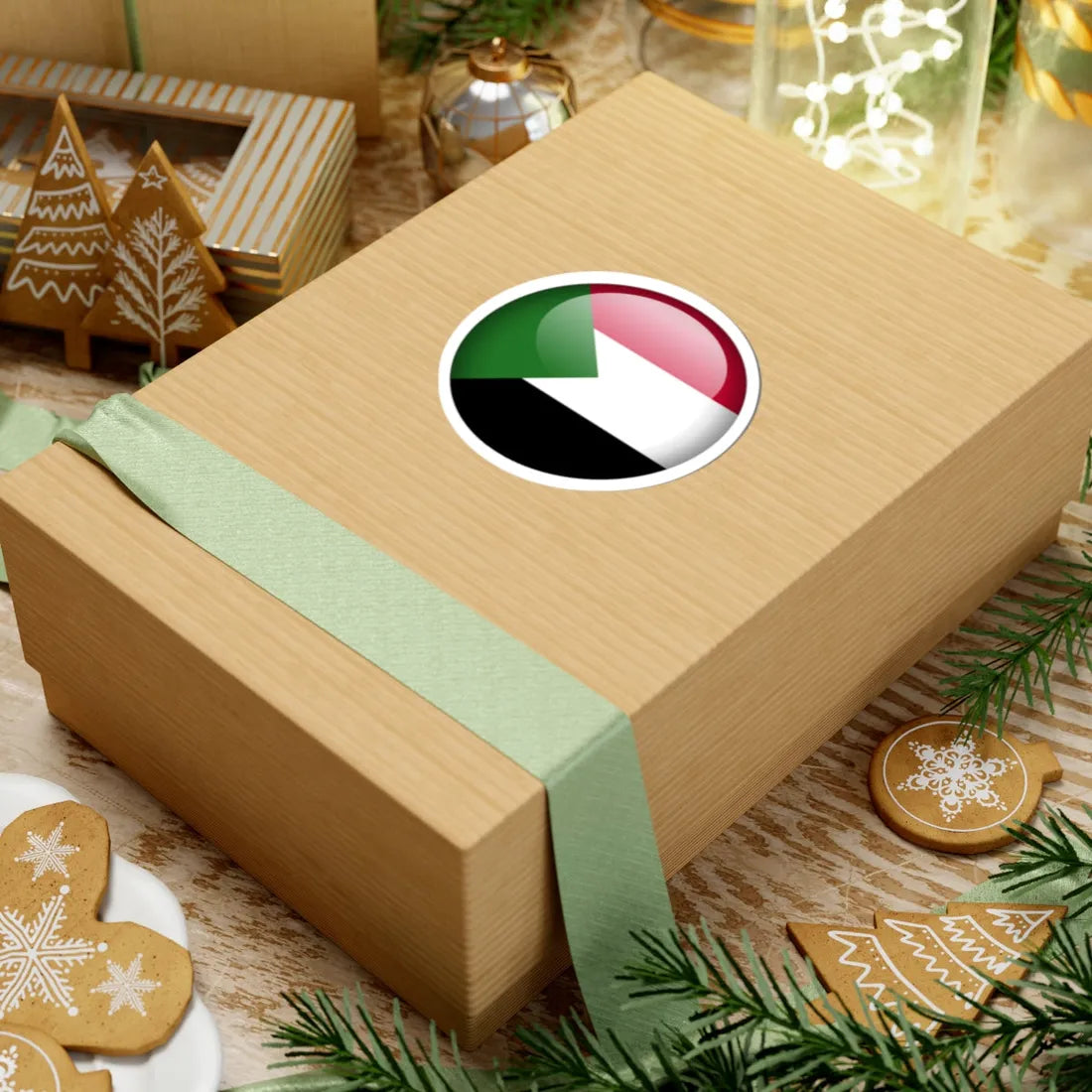 Flag orb Sudan (Sudan) STICKER Vinyl Kiss-Cut Decal - The Sticker Space