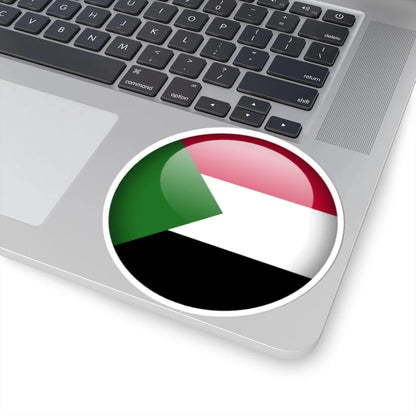 Flag orb Sudan (Sudan) STICKER Vinyl Kiss-Cut Decal - The Sticker Space