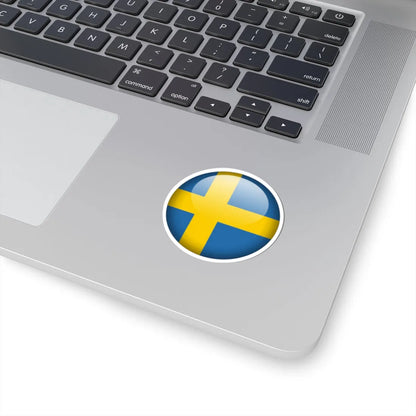 Flag orb Sweden (Sweden) STICKER Vinyl Kiss-Cut Decal - The Sticker Space