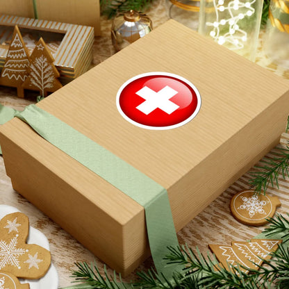 Flag orb Switzerland (Switzerland) STICKER Vinyl Kiss-Cut Decal - The Sticker Space