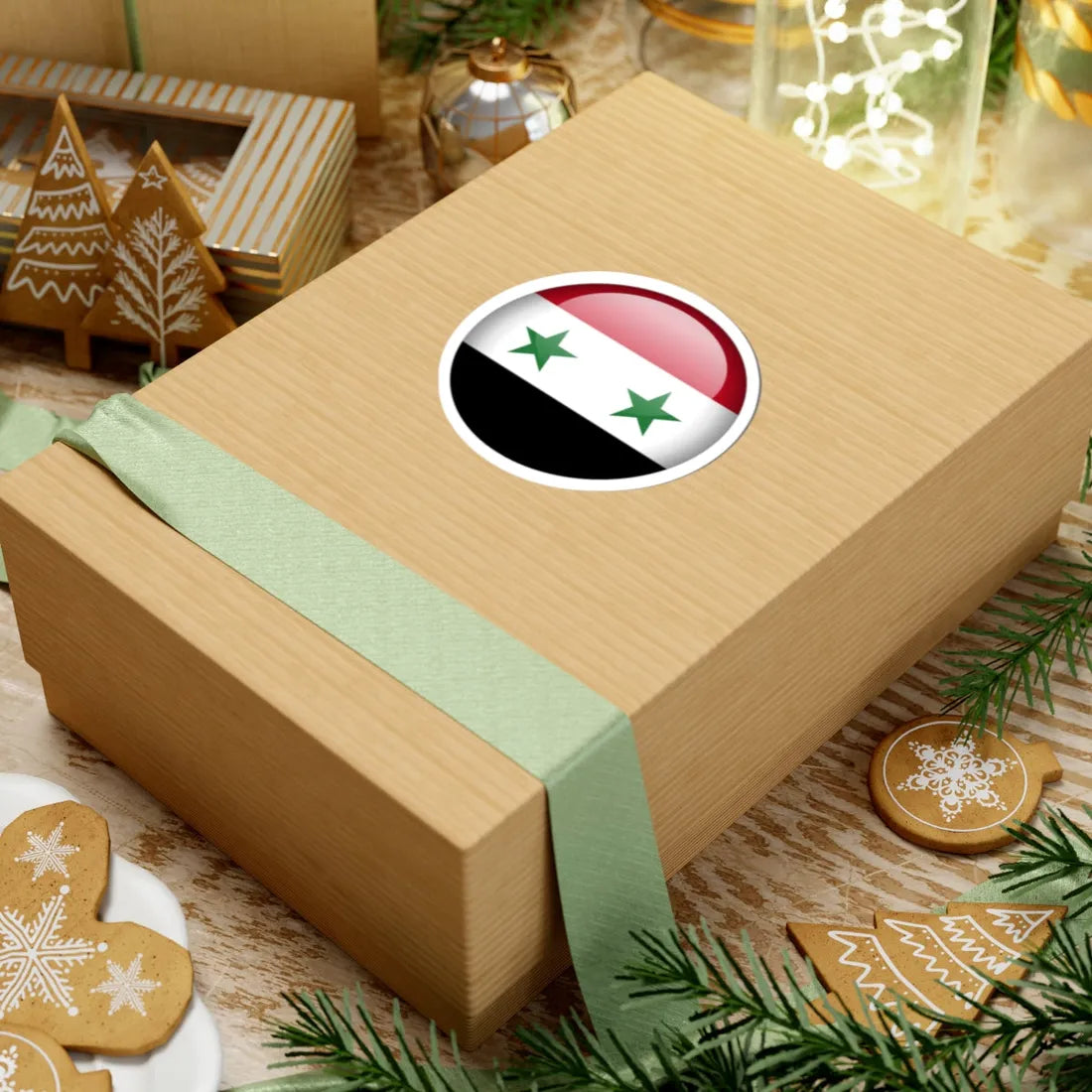 Flag orb Syria (Syria) STICKER Vinyl Kiss-Cut Decal - The Sticker Space