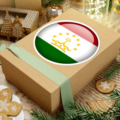Flag orb Tajikistan (Tajikistan) STICKER Vinyl Kiss-Cut Decal - The Sticker Space
