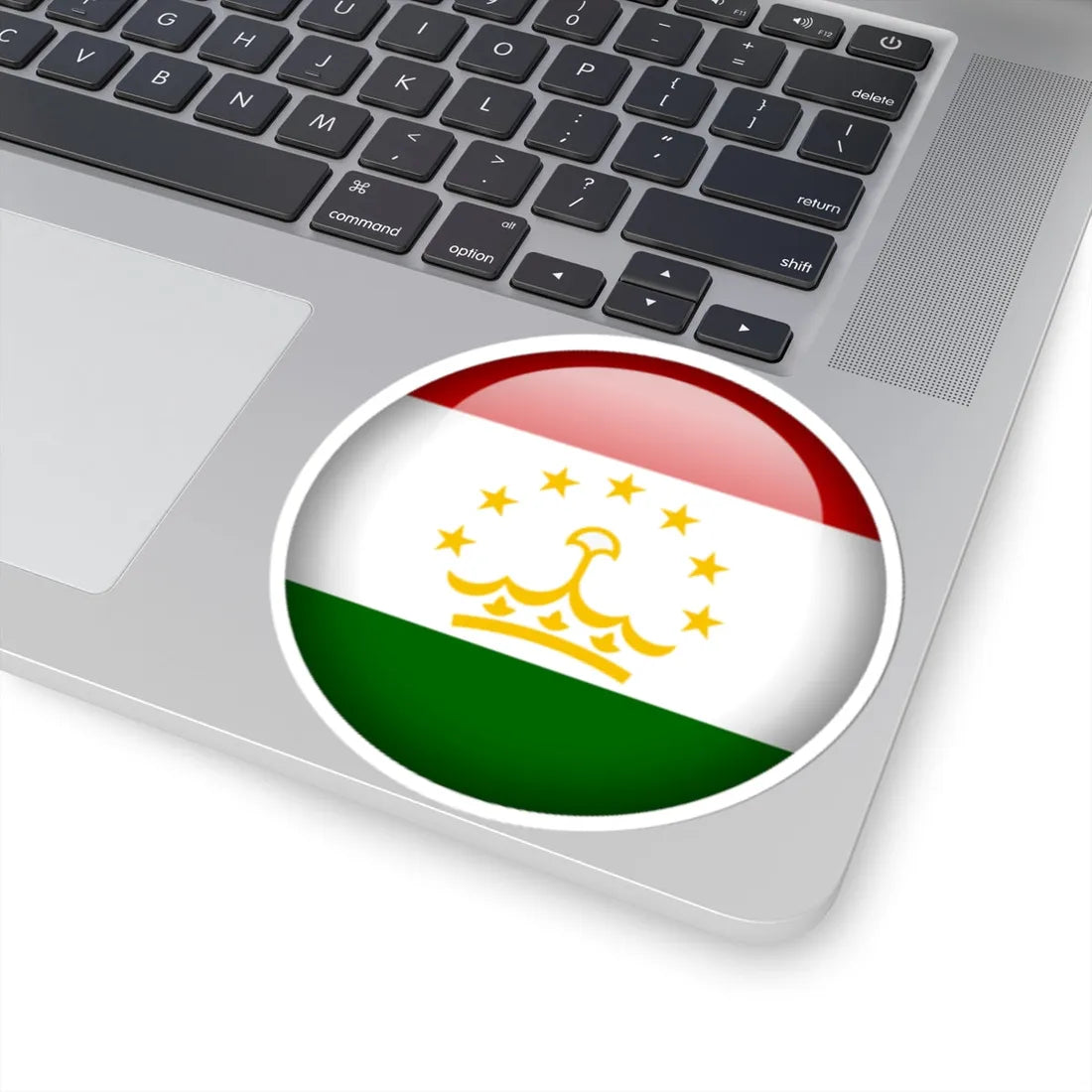 Flag orb Tajikistan (Tajikistan) STICKER Vinyl Kiss-Cut Decal - The Sticker Space