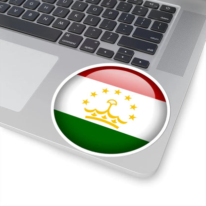 Flag orb Tajikistan (Tajikistan) STICKER Vinyl Kiss-Cut Decal - The Sticker Space