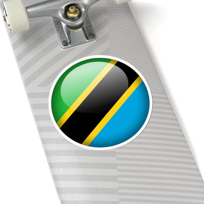 Flag orb Tanzania (Tanzania) STICKER Vinyl Kiss-Cut Decal - The Sticker Space
