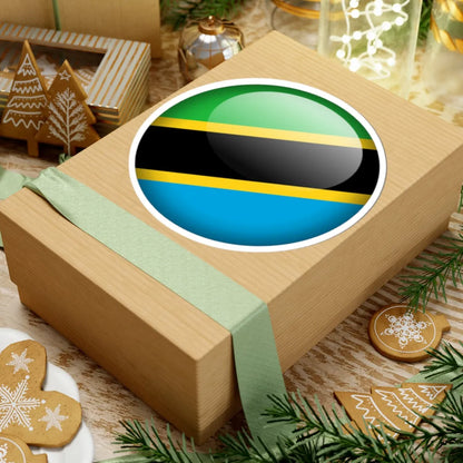 Flag orb Tanzania (Tanzania) STICKER Vinyl Kiss-Cut Decal - The Sticker Space